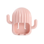 porte brosses dents moderne adhésif cactus vert rose bleu chambre salle bain