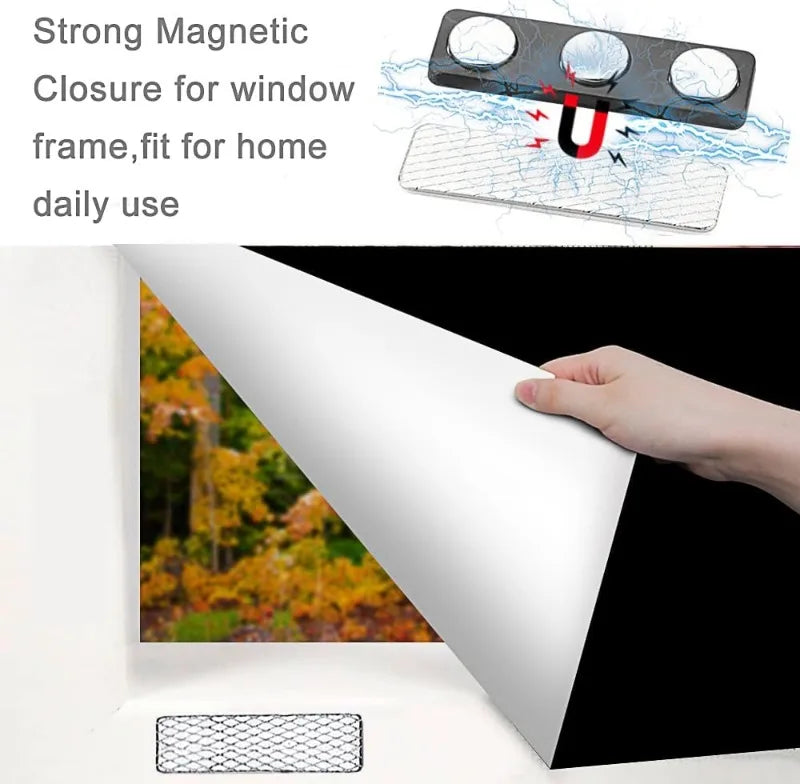 aimants magnétiques adhésifs noir gris texturés modernes rideau douche moustiquaire fixations détachables paires