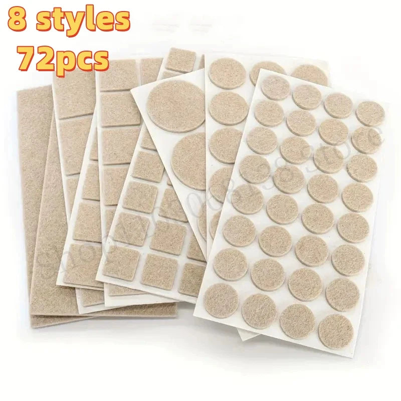 protecteurs meubles feutre beige clair adhésifs utilitaires antirayures antiderapants table pratique