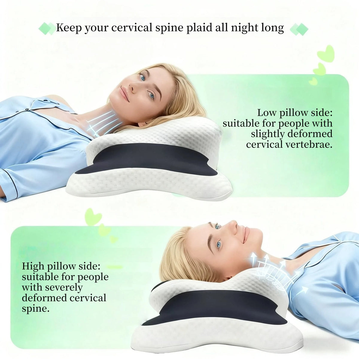 coussin sommeil gris foncé texture douce contour ergonomique support cervical nuit relaxation confortable