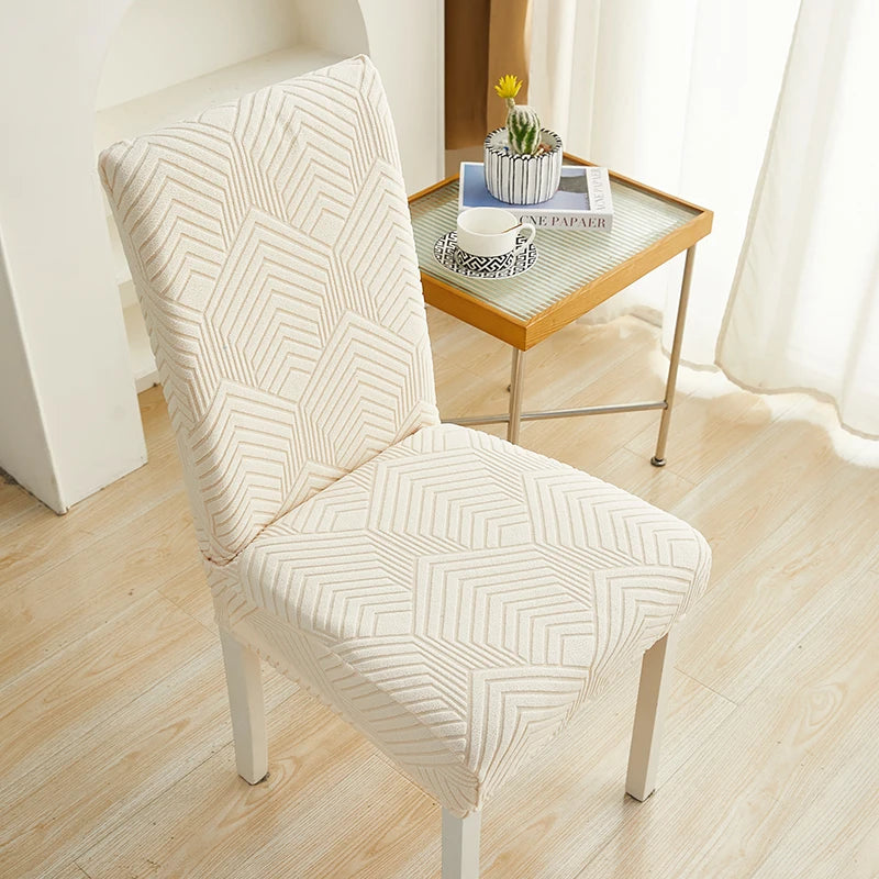 housse chaise moderne tissu extensible protecteur siège salle manger banquet