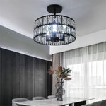 lustre moderne élégant transparent strass argenté noir doré éclairage intérieur salle manger couloir