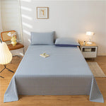 drap lit carreaux blancs rose clair vert clair coton polyester classique lit oreillers tapis