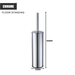 brosse wc inox fixe mur sol moderne chrome blanc or brushed gold