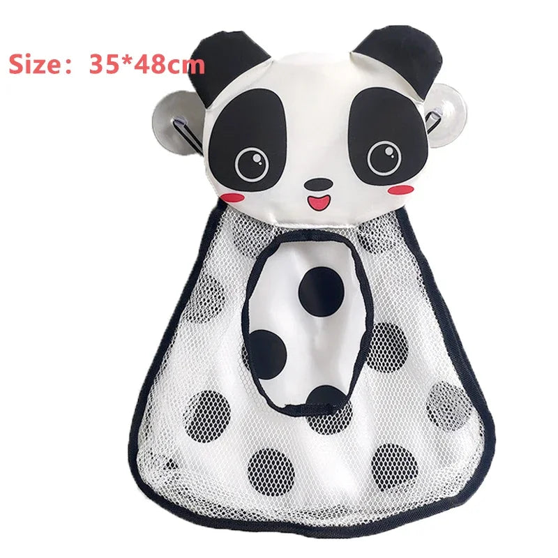 Sac rangement bain maille fine blanc succion moderne jouets bain shampooing savon brosse
