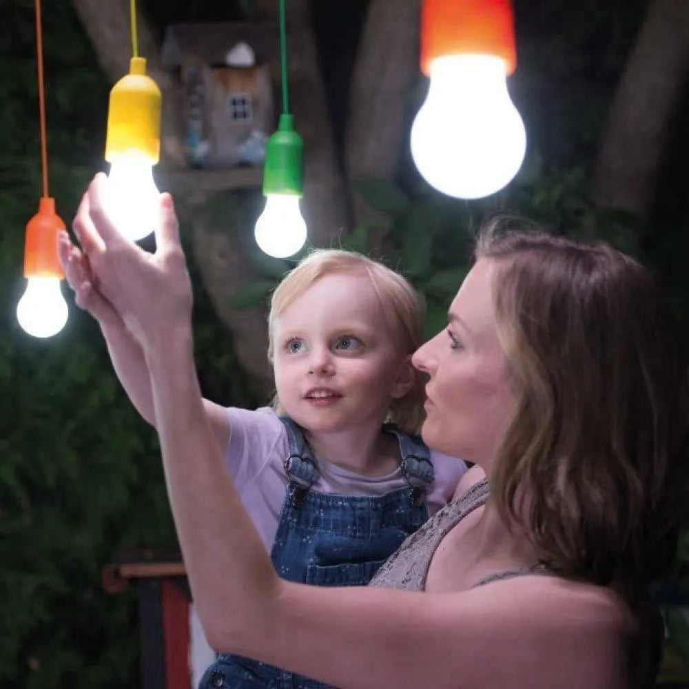 lumière led portable multicolore blanc vert bleu rose cordon suspension moderne festive jardin camping