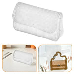 tapis couture blanc maille fine pratique adhésif réutilisable toile broderie