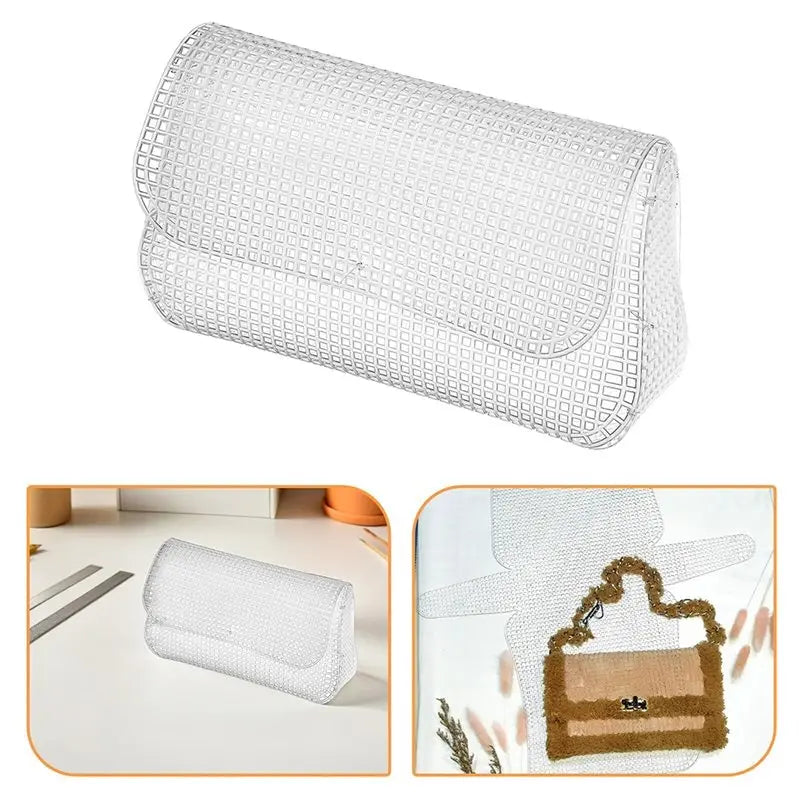tapis couture blanc maille fine pratique adhésif réutilisable toile broderie