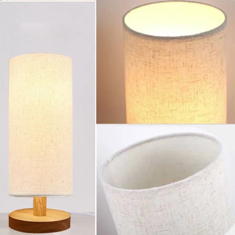 abat jour tissu texturé aspect lin table suspension moderne blanc beige clair marron foncé