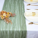 nappe plissée vert olive élégante table noël fête semi transparent