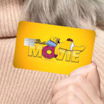 autocollants dessins animés simpsons fortnite cartes bancaires réutilisables imperméables pop art multicolores adultes femmes