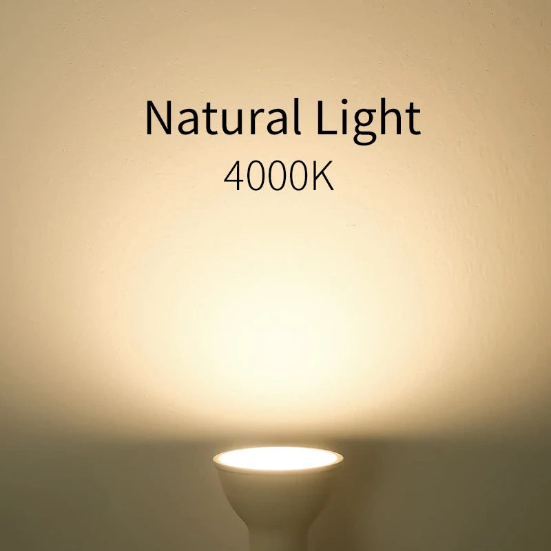 ampoule led gu10 249 2000 lumens blanc mat moderne 50000 heures 120 degrés
