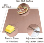 tapis cuisson réutilisable tissu fibre verre non stick 30x40cm beige marron utilitaire cuisine
