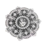 serviette table blanche broderie florale classique réutilisable pâques fête rectangle 26x42 26x41 33x33 40x40