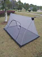 tente camping moustiquaire adulte gris noir maille fine imperméable moderne légère