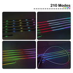lampe ambiance audi app controle ruban led acrylique transparent noire moderne adhésive connecteurs électriques