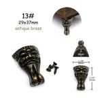 pieds meuble vis or argent bronze classiques vintage ornements métalliques