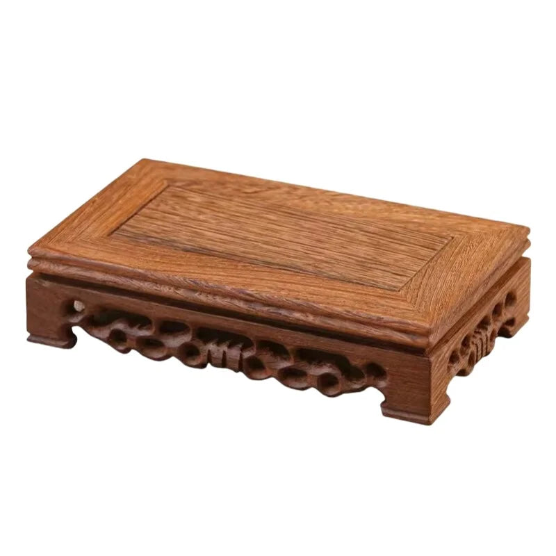 support décoratif bois naturel classique vase bougie tasse thé maison jardin étagère plantes