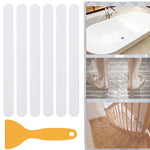 bandes antidérapantes adhésives sécurité salle bain motifs géométriques modernes scraper blanc noir bleu