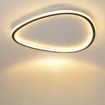 Lampe LED moderne ovale blanc noir 2000 82000 lumens 90 260V