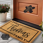 tapis d'entrée personnalisable marron clair texture noix coco antidérapant moderneextérieur chambre