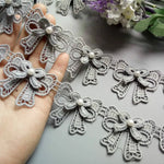 ruban dentelle nœuds mariage patchwork décoration costumes classique coton polyester 4.5cm couleurs transparente élégant