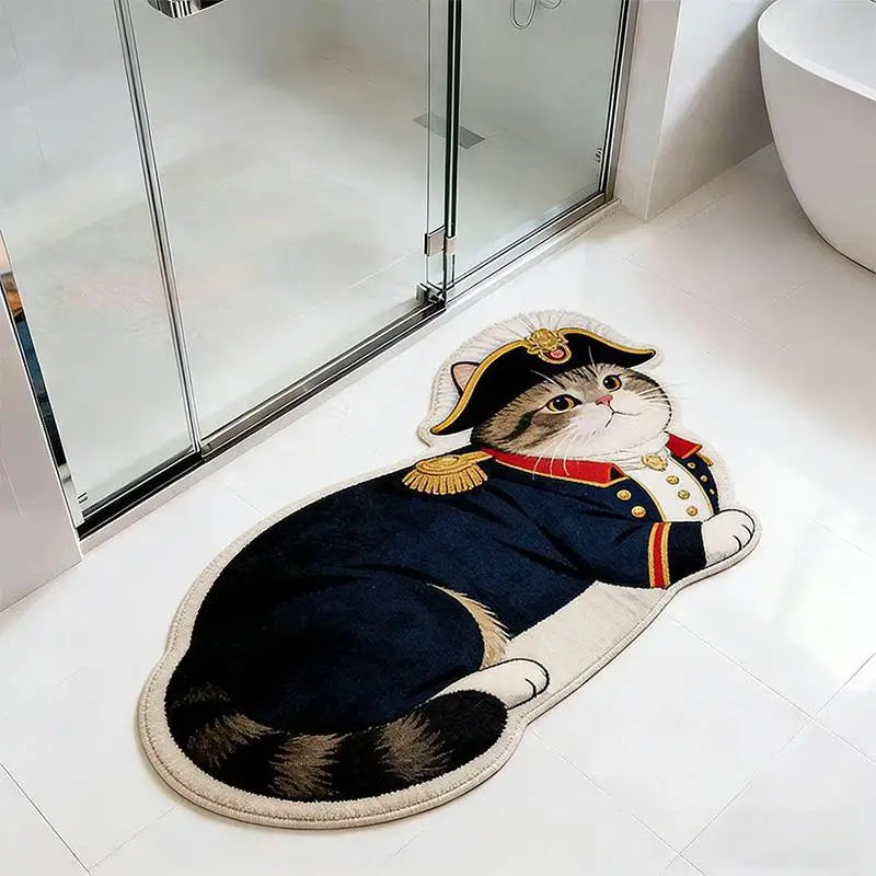 tapis sol antidérapant chats chiens pelucheux moderne décoration maison beige gris bleu marine