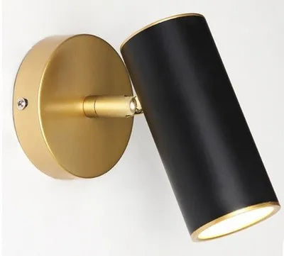 lampe murale led moderne fer cuisine chambre salon entrée réglable or noir blanc