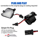 lampe led 18 diodes noire blanche câbles rouge noirs moderne voiture flaque