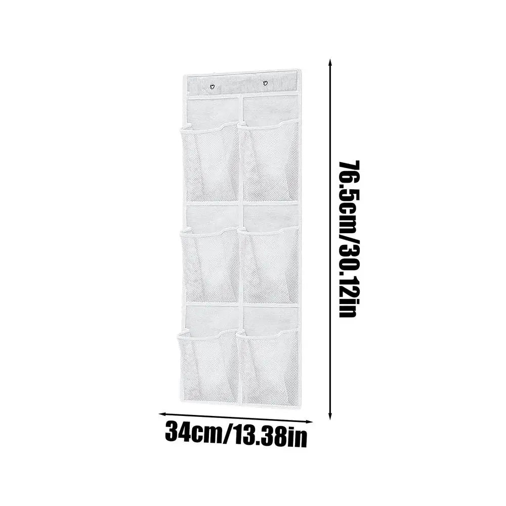 organisateur chaussures suspendu tissu mesh gris blanc noir utilitaire rangement porte mur voyage