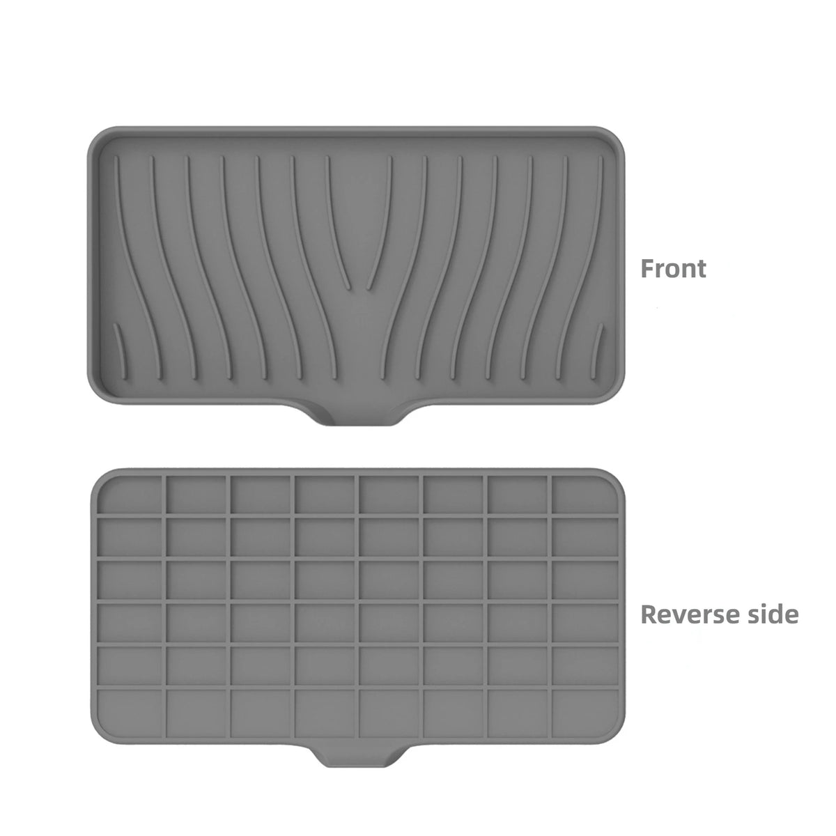 support savon silicone rayures ondulées gris noir vert moderne pratique