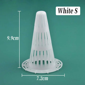 grille culture plantes perforée pratique blanc adhésif terreau ornemental pots différentes tailles