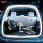 ruban led flexible blanc doré moderne adhésif éclairage ambiant intérieur voitures décoration coffre arrière