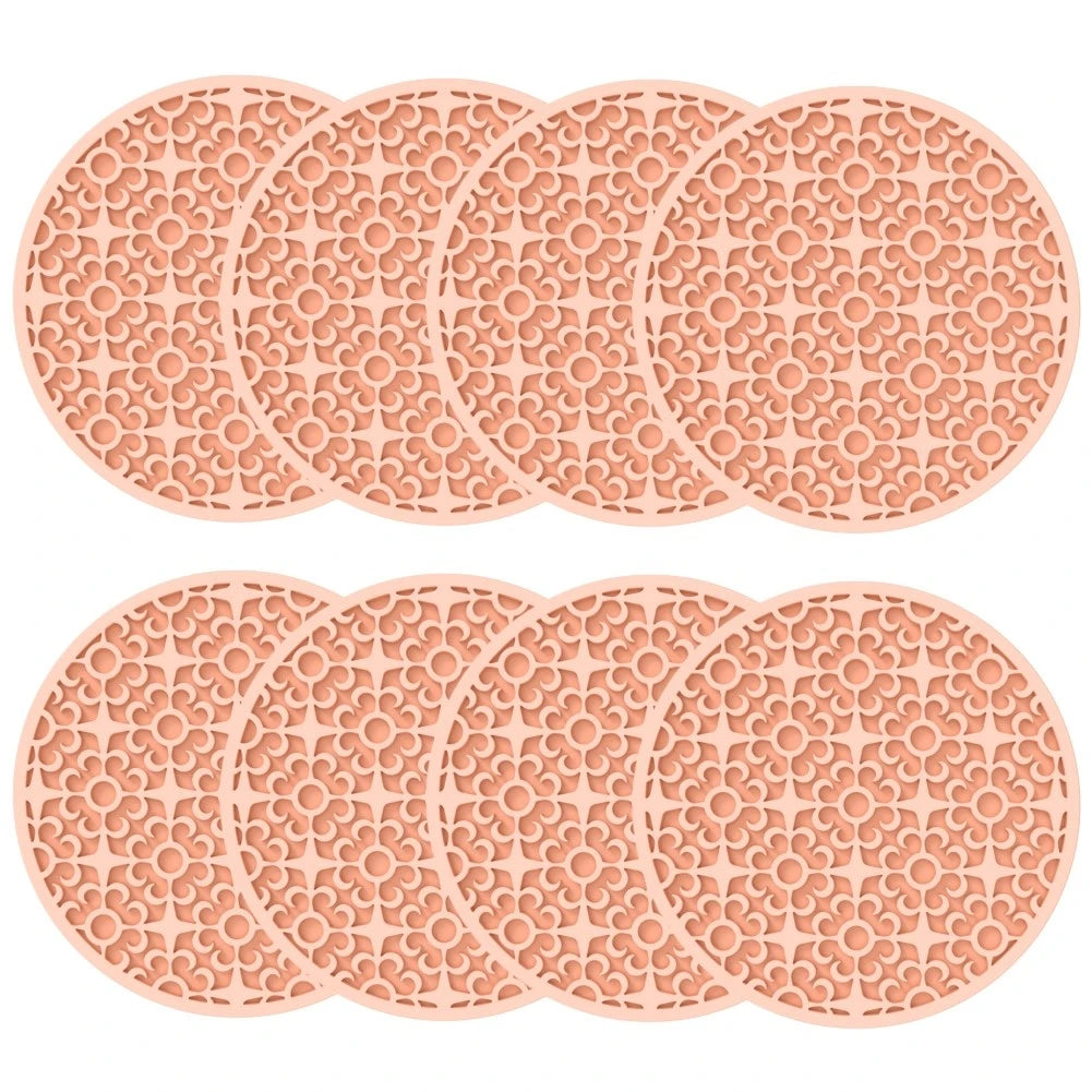 tapis table moderne rouge gris noir vert blanc motif géométrique cercles étoiles