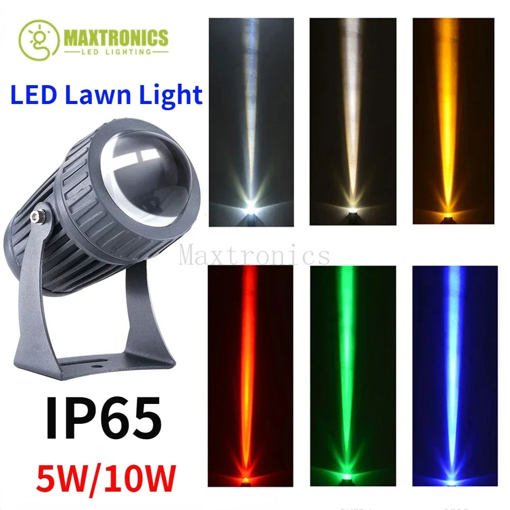 projecteur led extérieur noir moderne ip65 5w 10w tringle câble électrique contemporain