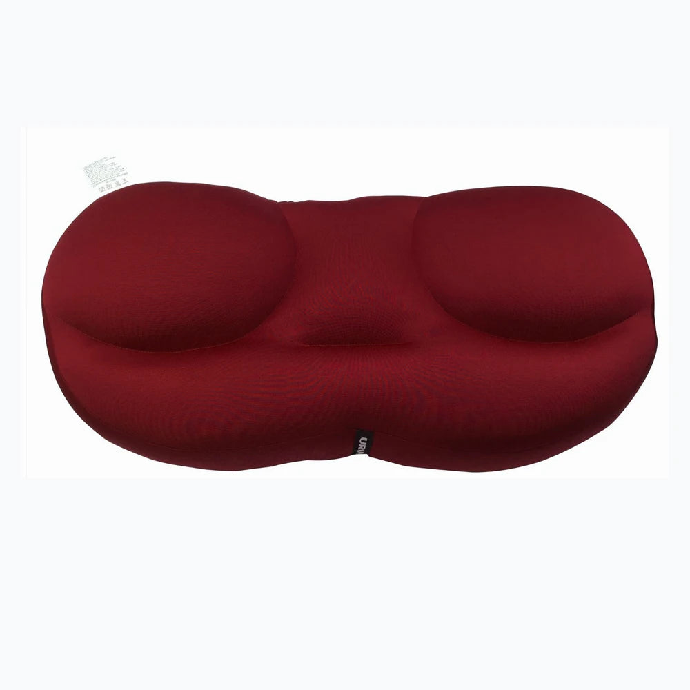 coussin ergonomique gris doux 3d taie rafraîchissante mousse polyester coton