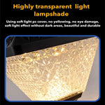 lampe solaire led ip65 étanche rgb automatisée moderne transparente motifs géométriques fixée