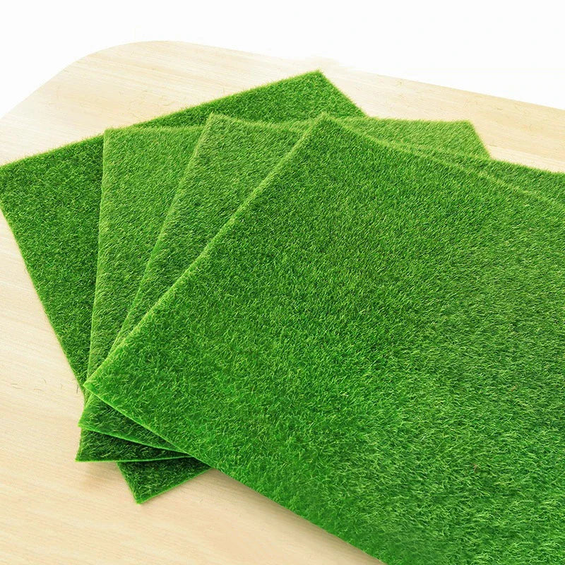 tapis sol vert uni pelucheux moderne mousse pelouse decoration maison bricolage micro paysage artificielle