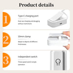lampe pince rechargeable led blanc moderne apprendre protéger yeux switch chargeur
