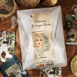 autocollants vintage multicolores cartes postales paysages portraits symboles religieux illustrations anciennes scrapbooking diy