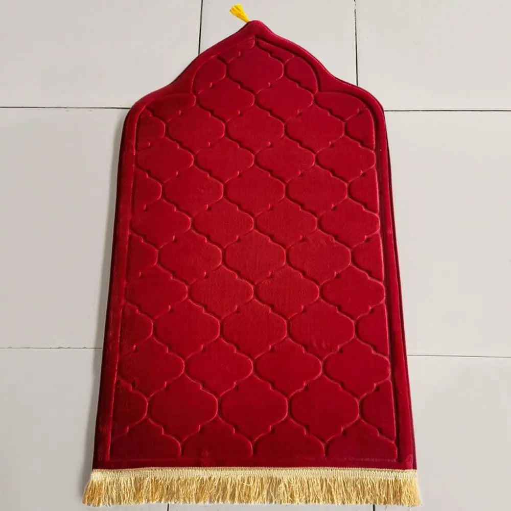 tapis géométrique moderne élégant vert clair bleu marine rouge rose gris clair franges dorées