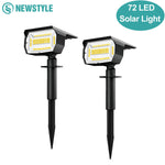 lumière solaire 68 led noire ip65 abs moderne batterie rechargeableextérieur contemporain tringle fixe