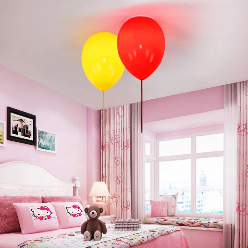 lampe suspension verre blanc jaune vert bleu moderne enfantine brillante nordique chambre enfants
