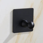 porte serviettes moderne adhésif acier inoxydable noir fixe salle bains bain cuisine