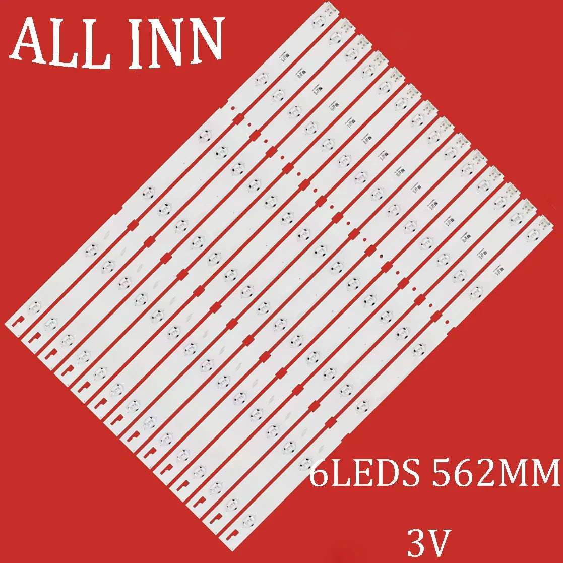 bande led blanc moderne 562mm connecteurs 3v led kit 14pcs
