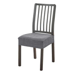 housses chaise tissu jacquard motif géométrique gris antidérapantes modernes fixations inclusées