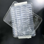 organisateur rangement boîtes plastique transparent compartiments strass broderie peinture diamant mosaïque petits éléments