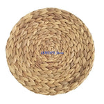assiettes paille naturel beige vert clair tissage traditionnel franges blanches rustique boho chic