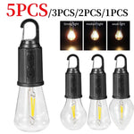 ampoule led portable rechargeable camping pêche barbecue lumière chaude carabine usb type vintage noir