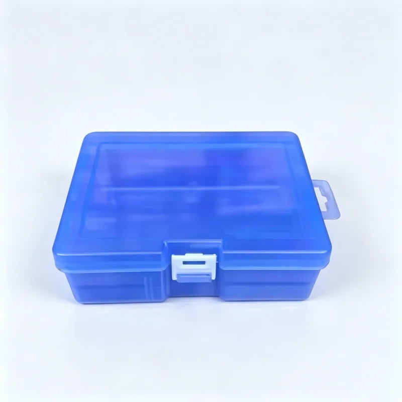 boîte rangement transparente bleu blanc jaune rose pratique moderne poignée bijoux accessoires
